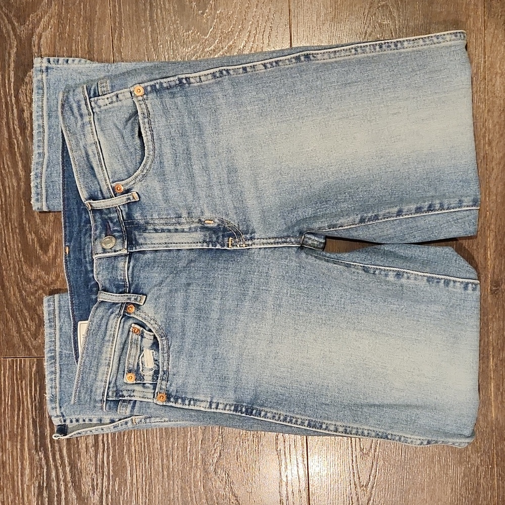 ❤️ GAP MID RISE VINTAGE SLIM JEANS, SPLIT HEM, 4 (27) - Picture 3 of 11